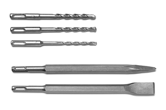 буры 6 8 10 мм, долото острое и плоское. Потребитель получает инструмент готовый к работе